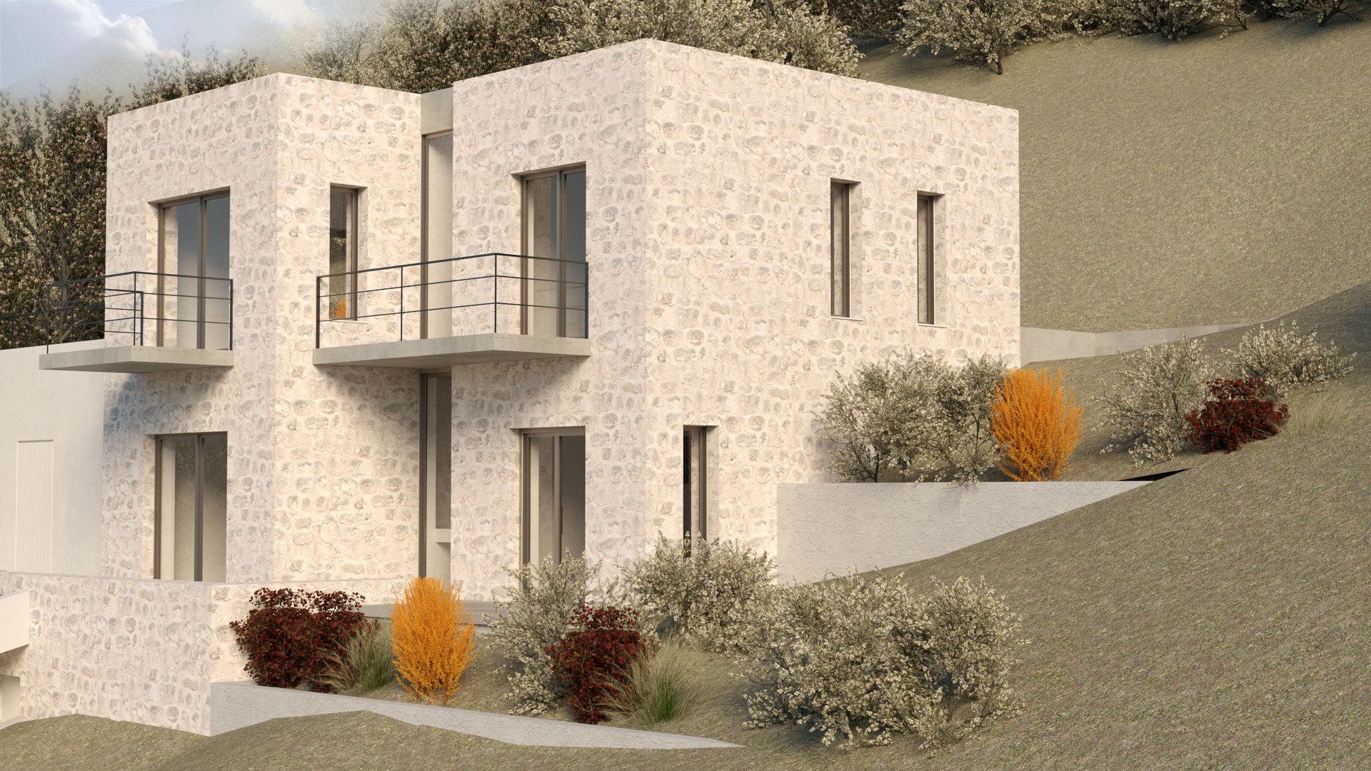 Gotsis Architects + Engineers - Δύο Εξοχικές Κατοικίες στον Ξηρόκαμπο Μεσσηνίας